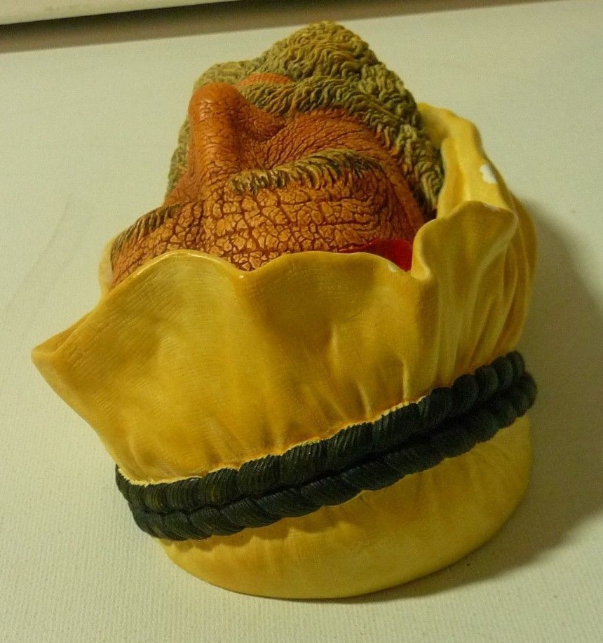 BOSSONS Chalk Ware Head Arab Shiek Hand Painted Collectible Chalkware Wall Decor