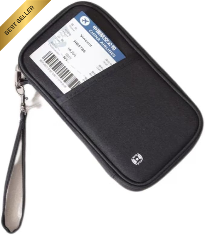 Waterproof Family Passport Holder & RFID Travel Document Organizer