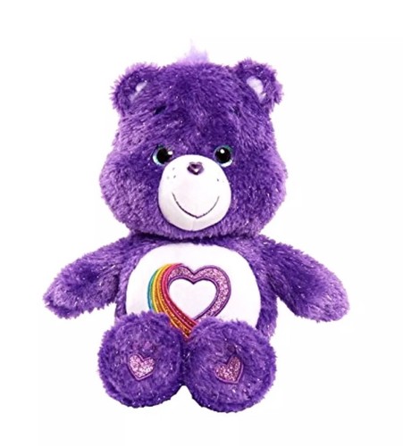 NIB Just Play Care Bears Rainbow Heart 35th Anniversary Plush Limited Edition