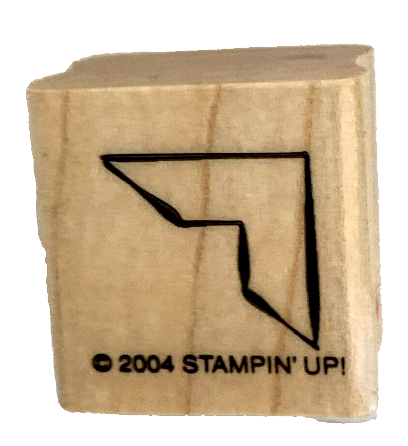 Stampin' Up!  Corner Rubber Stamp  2004 Scrapbook Albums Crafts Photo