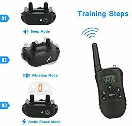 ETPET Shock Collar with Beep Vibrating and Shock for 2 Dogs- Remote Controlle...