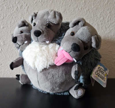 Squishable Minis Three 3 Headed Dog Cerberus Plush 9'' Round Squishables NWT NEW