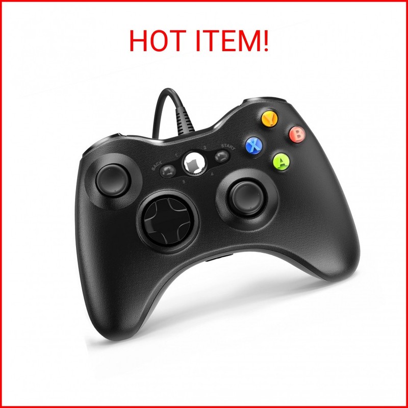 YAEYE Wired Controller for Xbox 360, Game Controller for 360 with Dual- Vibration | eBay