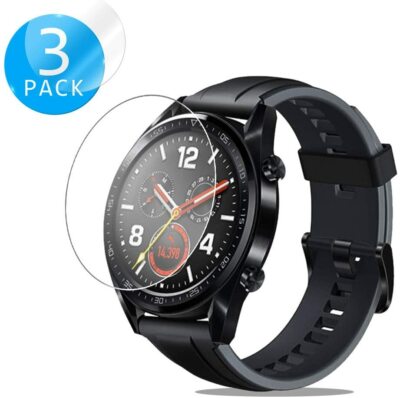3X Hartglas Glasfolie für Huawei Watch GT 46mm Sport / Active Panzerfolie Schutz