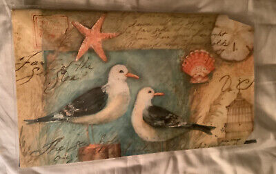 New MailWraps Magnetic Mailbox Cover Beach Shells Seagulls Starfish