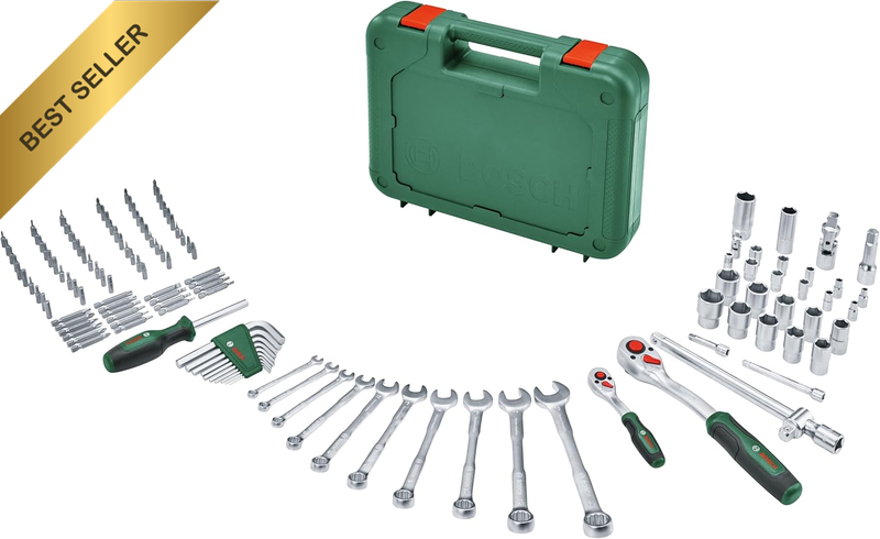 132Pcs Advanced Hand Tool Set Heavy Duty DIY Repair Kit with Wrenches Ratchet