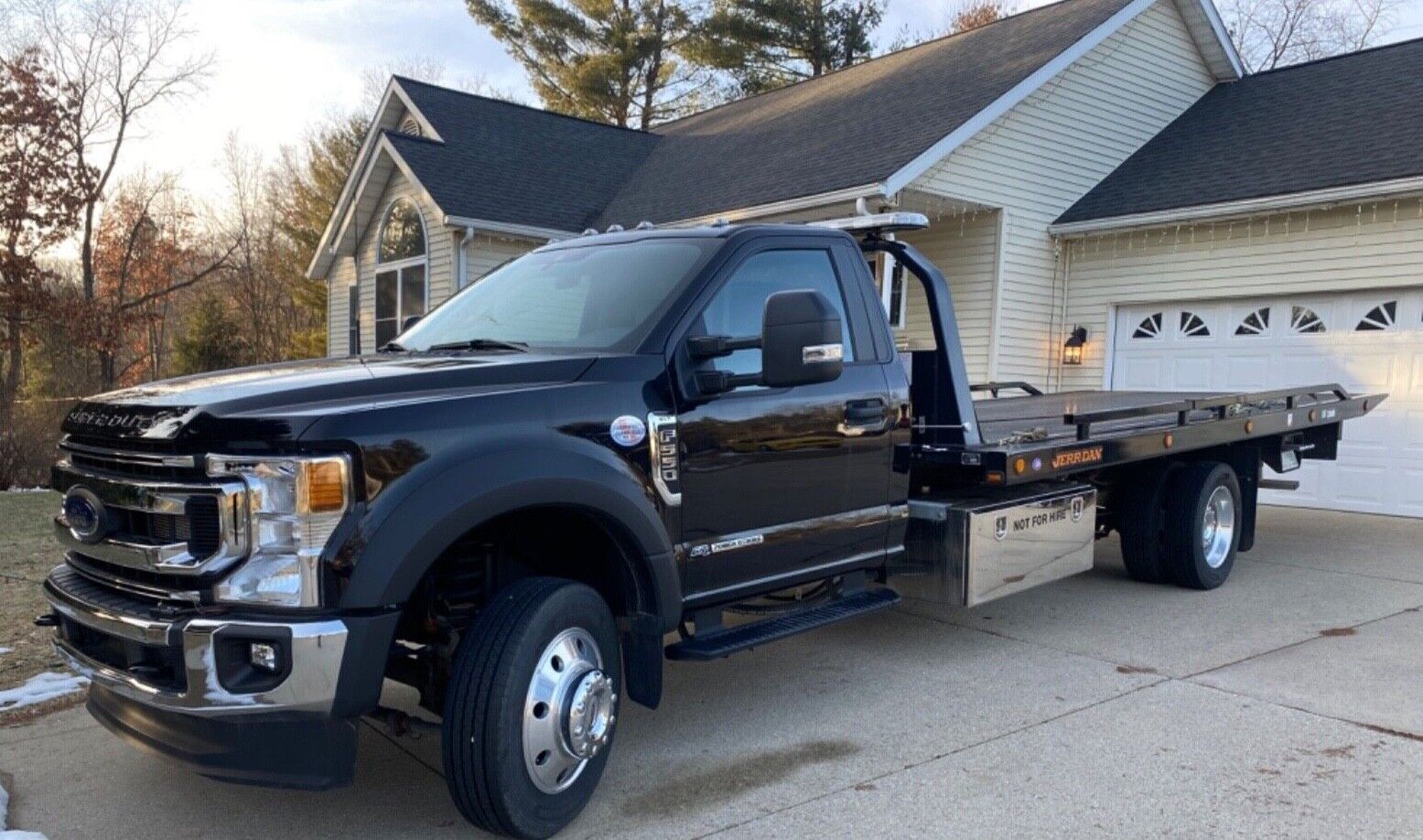 2022 Ford F-550 Superduty Flatbed Tow Truck Rollback 1500 Miles