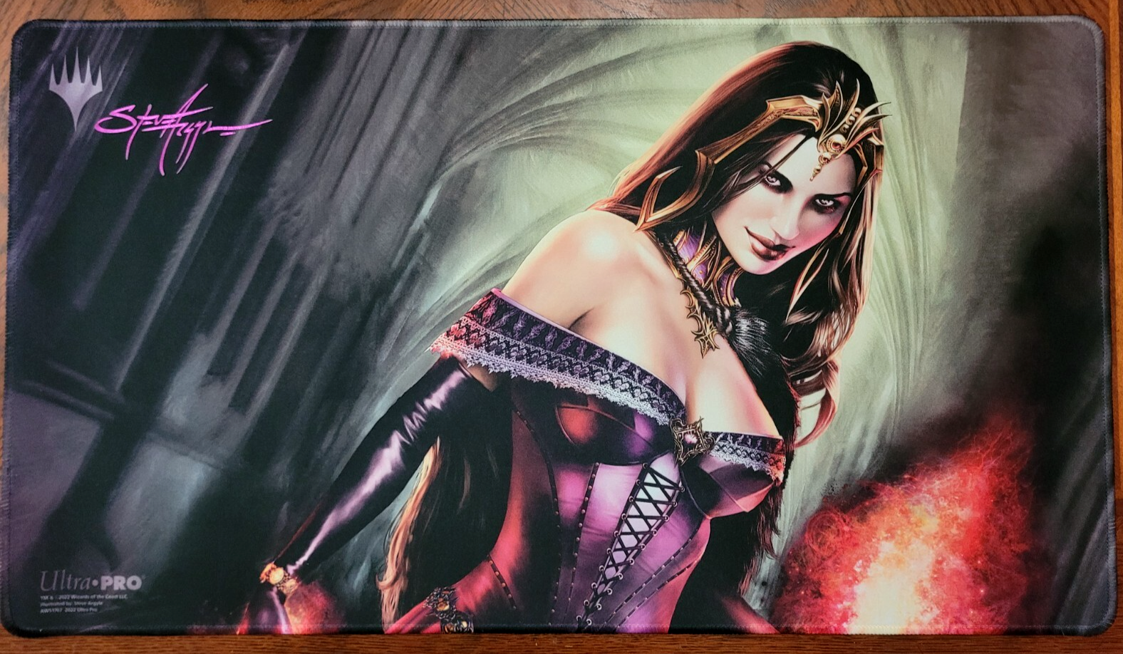 Liliana of the Veil Stitched Play Mat MTG Playmat Holo