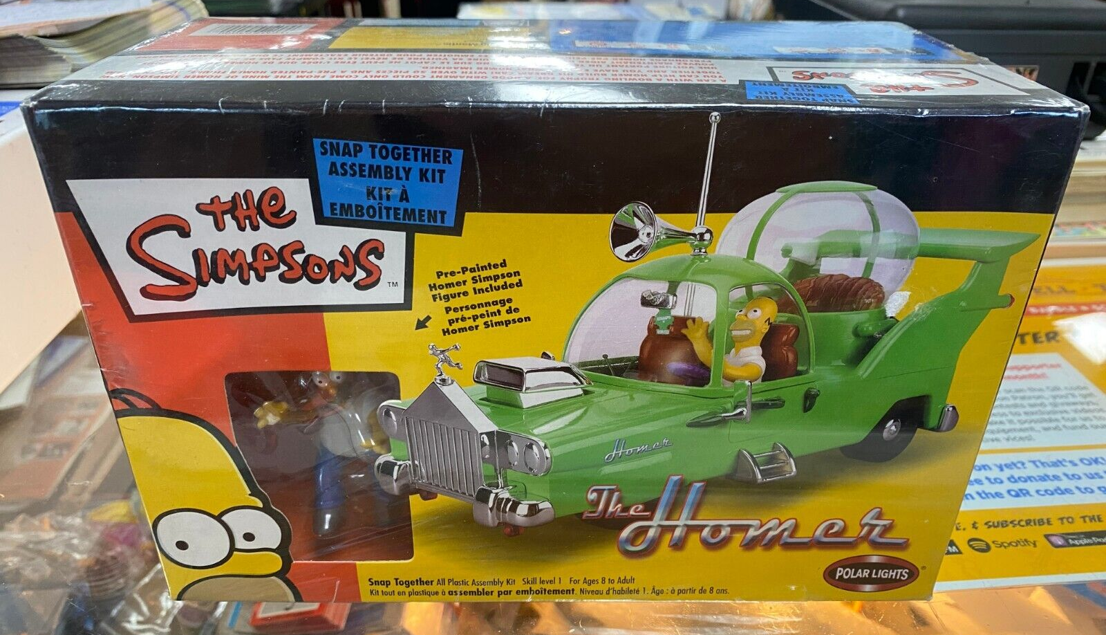 新品未開封　POLAR LIGHTS The Homer ホーマー・シンプソン The Simpsons THE HOMER Snap Together Model Kit Polar Lights