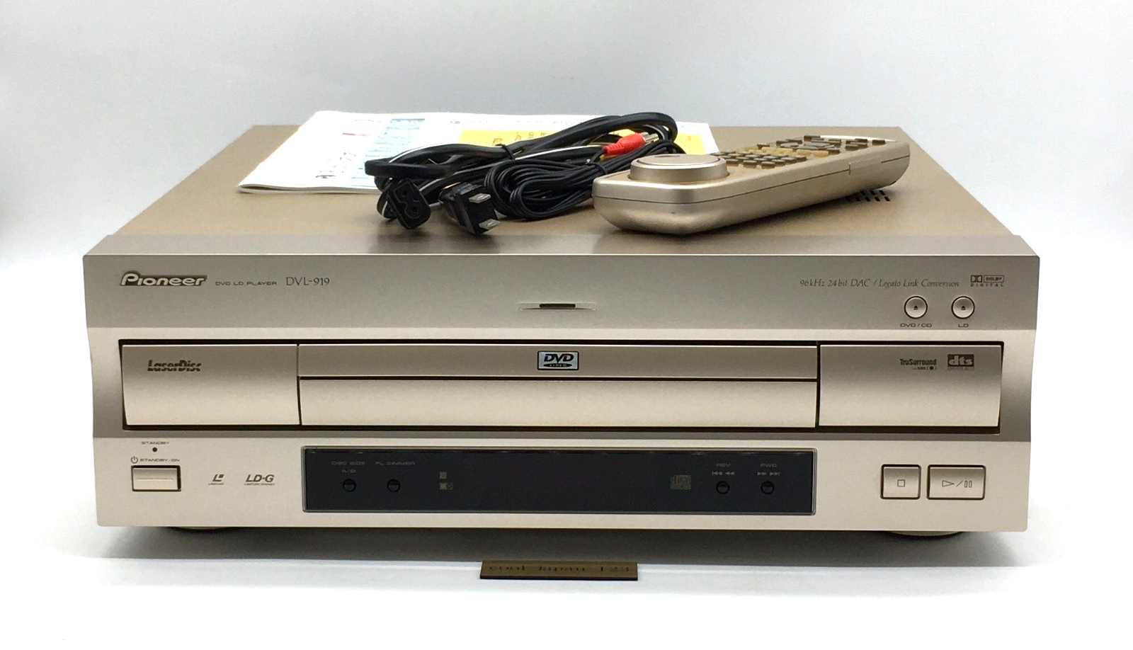 Serviced】Pioneer DVL-919 LD DVD CD Player 100V w/ Remote