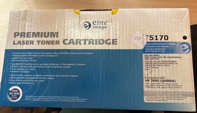 New Elite Image Black Toner 75170 Cartridge - Alternative for HP 2600 Q6000A