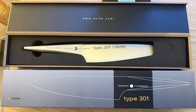 NEU! Chroma Type 301 P-18 Kochmesser 20 cm designed by F.A. Porsche