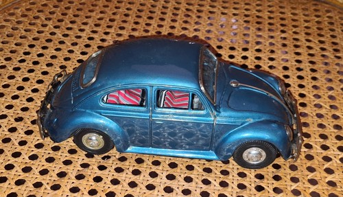 増田屋フォルクスワーゲン ビートル黄緑ブリキtin toy carミニチュア箱付 増田屋【VOLKSWAGEN Beetle フォルクスワーゲン ビートル黄緑