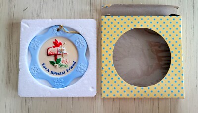 Russ Berrie Christmas Keepsakes Bisque Porcelain Ornament ''For A Special Friend''
