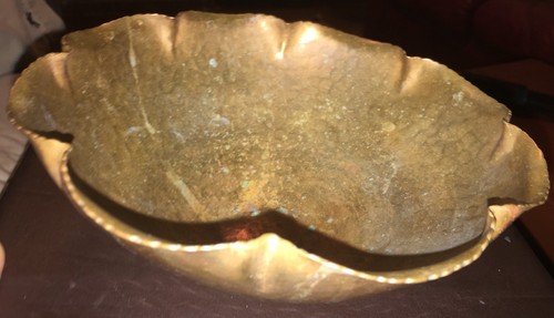 Beautiful KERR Hand Wrought Hammered Copper Arts & Crafts Bowl