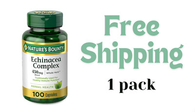 Nature's Bounty Echinacea Complex  450 mg 100 Capsules