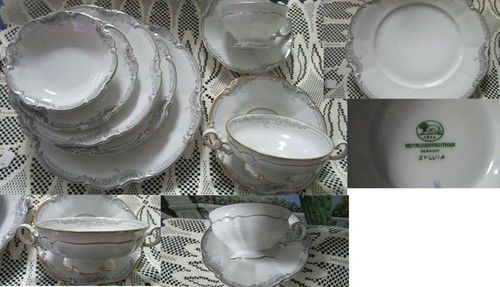 希少!ドイツ製Hutschenreuther ViktoriaサービングDish Hutschenreuther Viktoria Tea Cup & Saucer NEW NEVER USED
