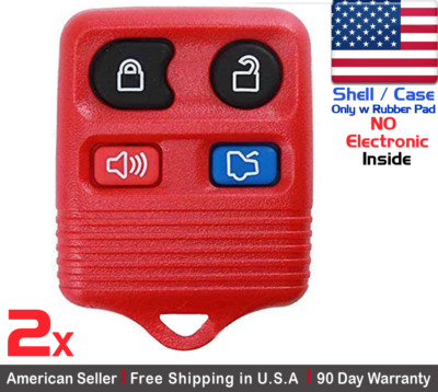 2x New Replacement Keyless Remote Key Fob For Ford Lincoln Mercury - Shell Only