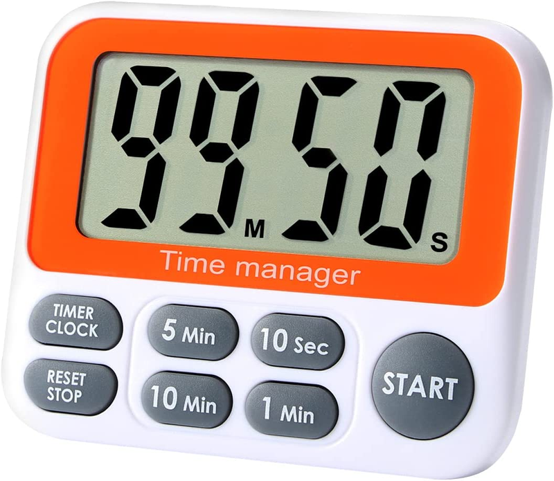 Digital Countdown Kitchen Timer -  Count up down Magnetic Timer Clock Wi