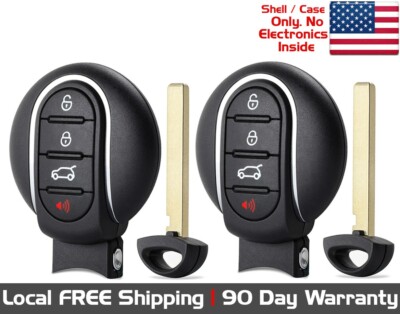 2x New Replacement Proxy Key Fob Remote SHELL / CASE For 2014-2018 Mini Cooper