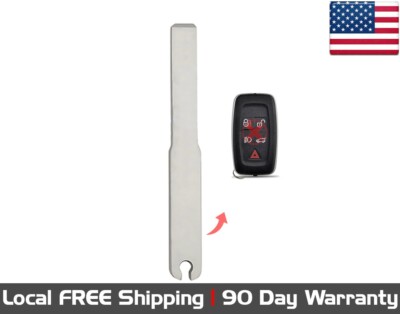 1x New Replacement Key Fob Remote Uncut Blade For Select Land Rover Vehicles