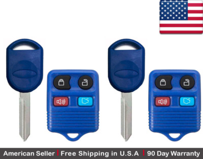 2x New Replacement Keyless Entry Remote Control Key Fob For Ford Lincoln Mercury