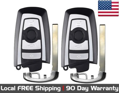 2x New Quality Replacement Proximity Key Fob Remote For Select BMW Vehicles