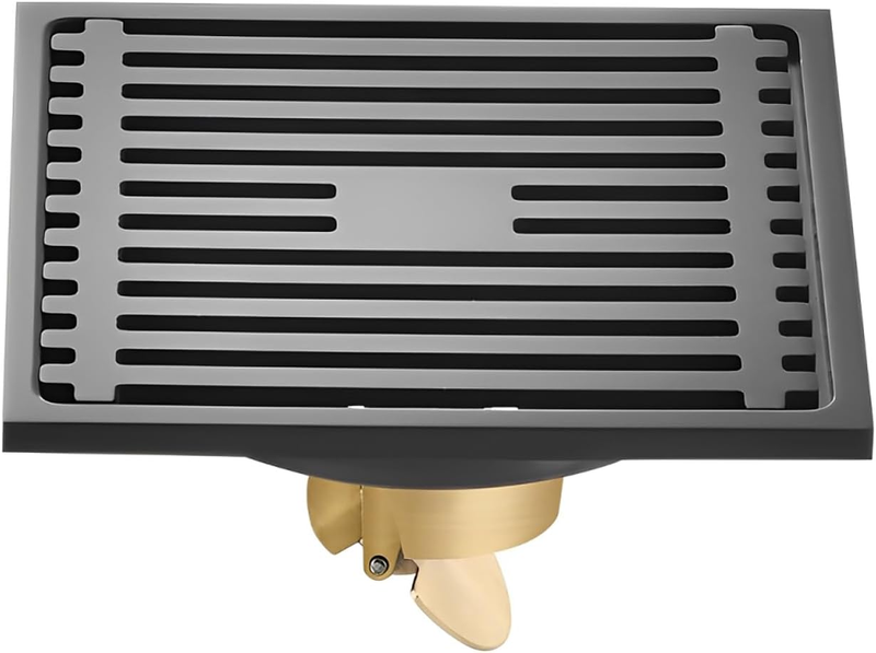 Square Shower Floor Drain, 10X10Cm anti Clogging Floor Drain, 304 Stainless Stee