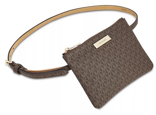 MICHAEL KORS ファニーパック （ボディバッグ） Michael Kors Signature Logo Leather Belt Bag Fanny Pack