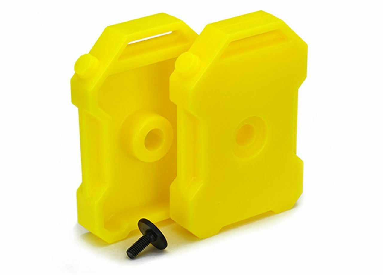 Traxxas 8022A Fuel Canisters YELLOW (2) 3x8 FCS (1) : TRX-4 / Tactical