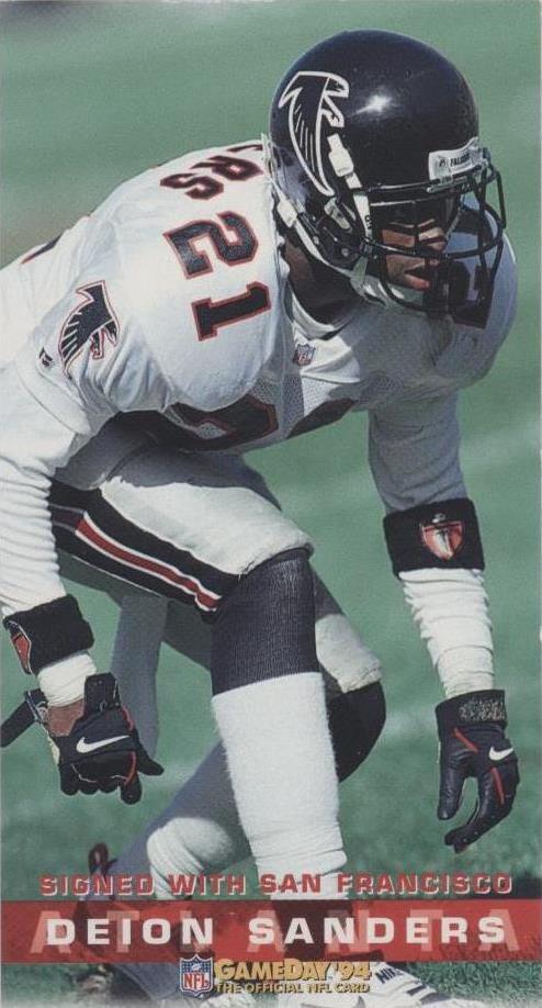 Fleer GameDay 1994 Deion Sanders #25