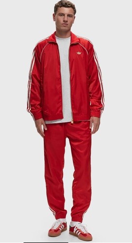 adidas Originals Men's M Premium Tracksuit Scarlet Red