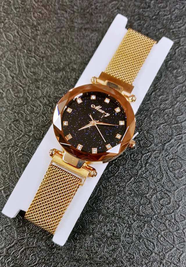 Orologio MAX-Y 1895 Per Donna Cinturino Milanese Calamitato Bracciale Dorato lac