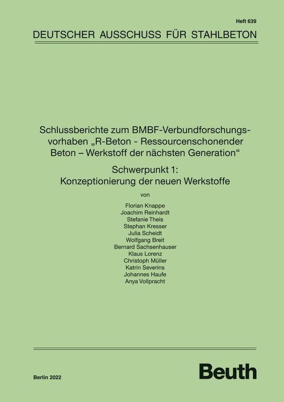 Schlussberichte Zum Bmbf-Verbundforschungsvorhaben 