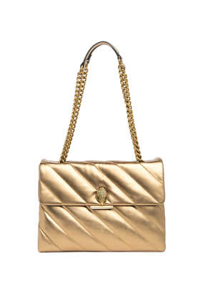 NWT Kurt Geiger London Large Gold Leather Soho Bag eBay