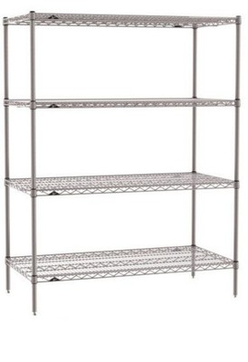 6 Complete Metroseal Wire Shelving Units 24x72x63 METRO