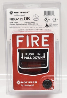 Notifier Honeywell Fire Alarm Pull Station NBG-12L OB