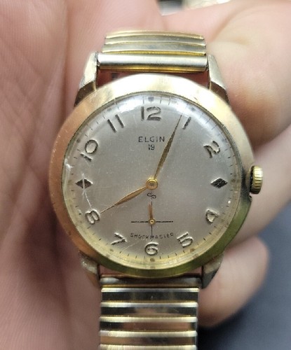 ELGIN サンバースト ヴィンテージアナログ時計 USA ELGIN ビンテージ ミッドセンチュリー サンバーストクロック