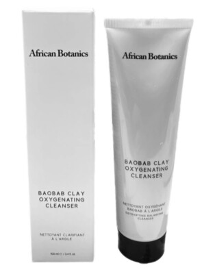 African Botanics Baobab Clay Oxygenating Cleanser 3.4oz - New in box