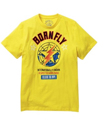 

Мужская футболка Born Fly Yellow Fly London, Желтый