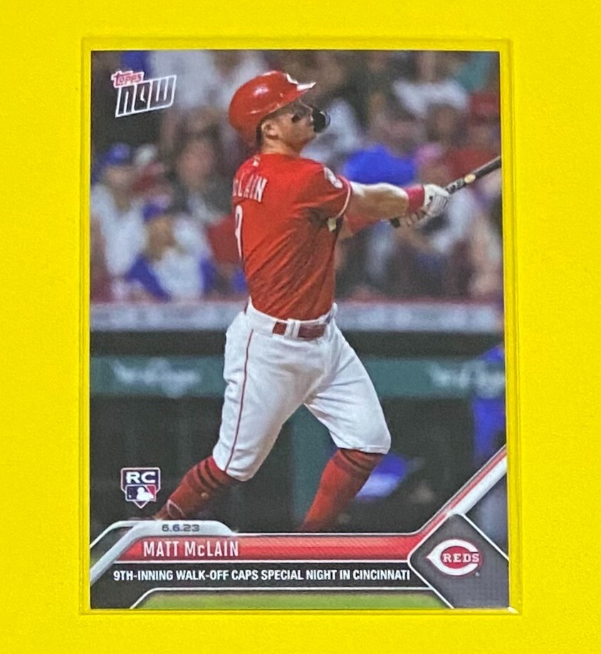 2023 Topps Now Baseball Matt McLain ROOKIE CARD SP