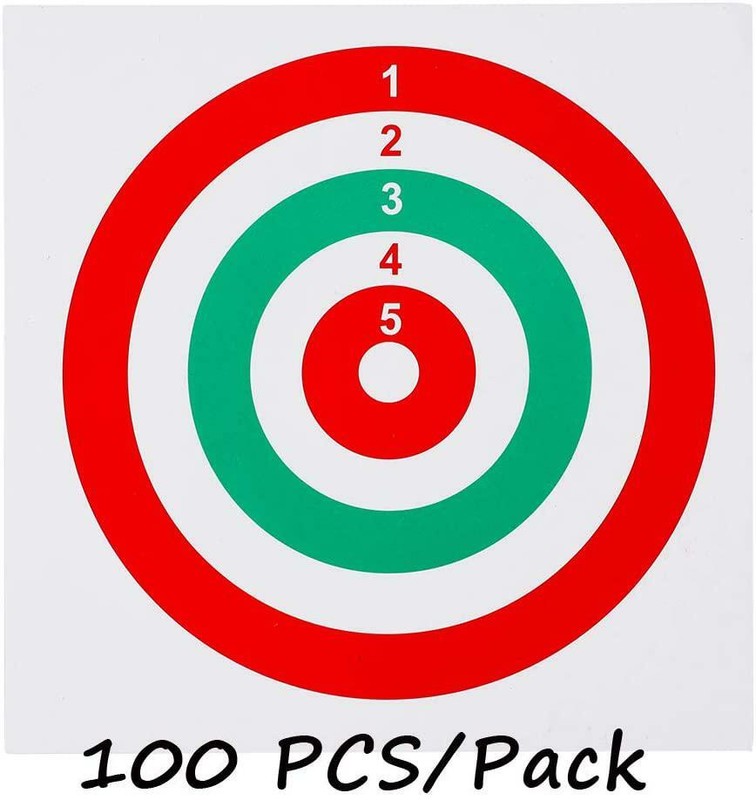 GearOZ Airsoft Target Papers for Pellet Trap Pellet Catcher Target Holder, Pack