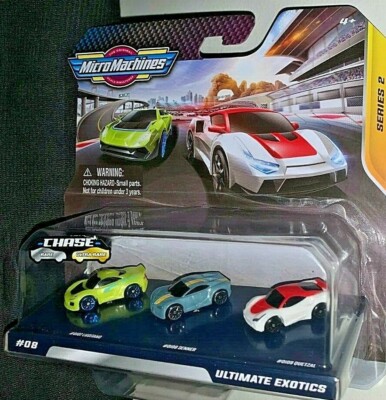 MICRO MACHINES 2020 SERIES 2 ULTIMATE EXOTICS LUSITANO, SENNER & QUETZAL NEW!