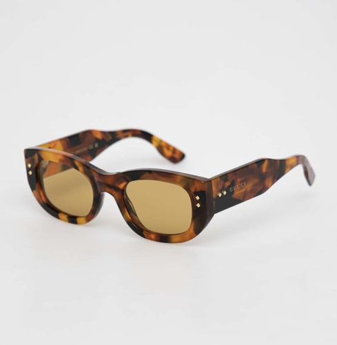 Pre-owned Gucci Gg1215s-004 Havana Havana Brown Sunglasses
