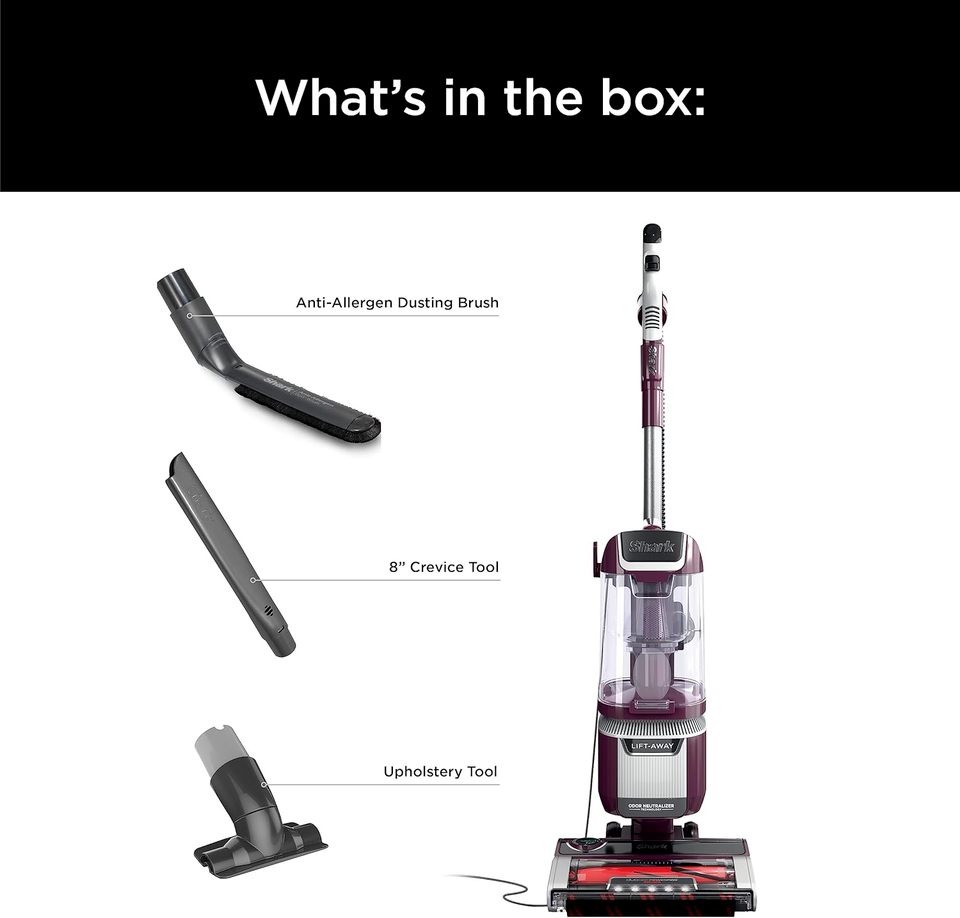 Shark LA702 Rotator Pet Lift-Away ADV Upright Vacuum with Duoclean Powerfins