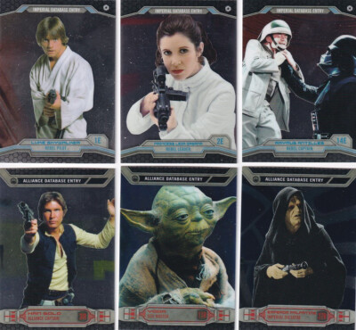 2014 Topps Star Wars Chrome Perspectives Set (100 cards)