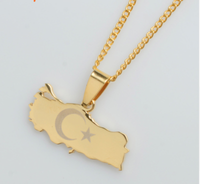 Turkish flag best sale necklace