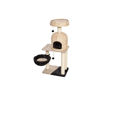 Feline Fine Fun Wicker for Cat Furniture Reid Beautiful woven rattan Play house