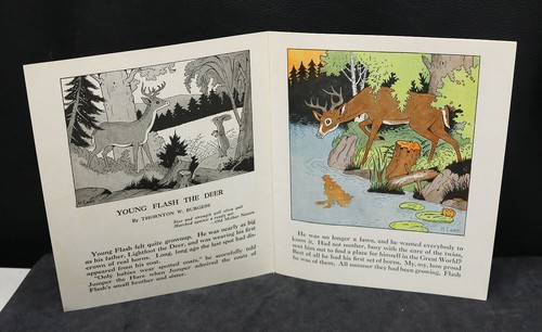 VINTAGE 1930s  Platt & Munk Co. Children's Book Young Flash The Deer Sat191