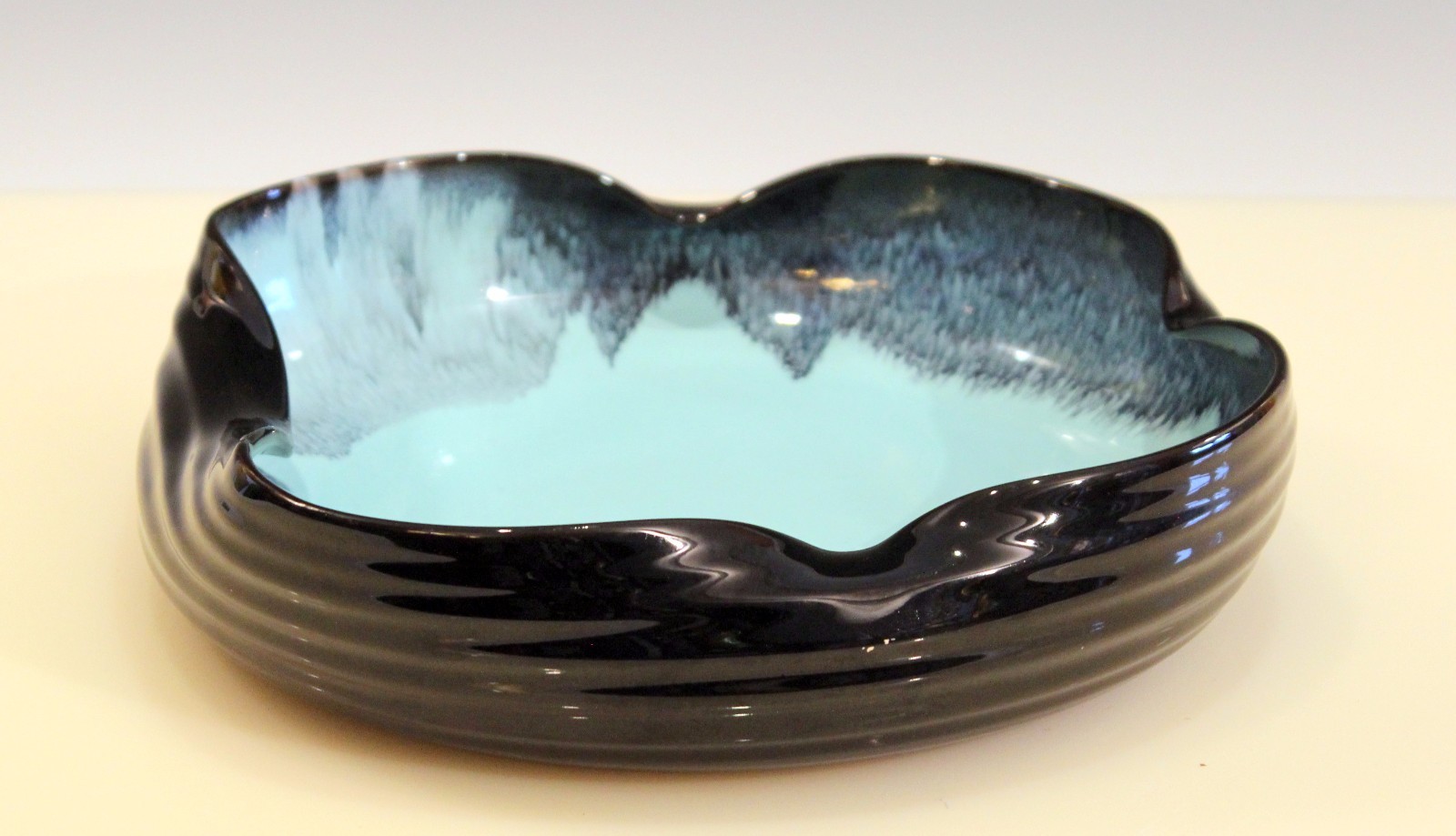 Ikebana Studio Slab Pottery Centerpiece Tray Bonsai Bowl Vintage